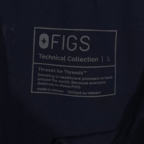 FIGS Technical Collection Jogger Scrub Pants LARGE Navy YOLA YOGA W22SW2023 - Picture 3 of 11